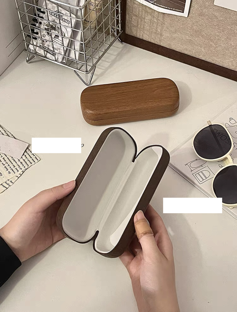 Unisex Vintage portable high-grade sunglasses glasses case ins windproof glasses storage box_autovado.com