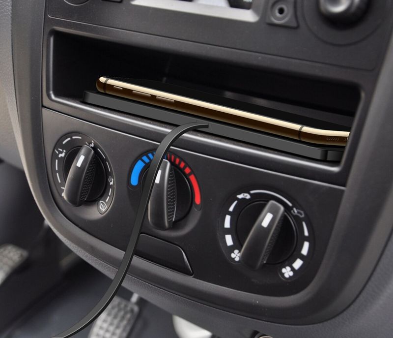 Modified Car Wireless Charger Storage Compartment Anti-Slip Mat Suitable For Mercedes-Benz, BMW, Audi, Honda, Volkswagen_autovado.com