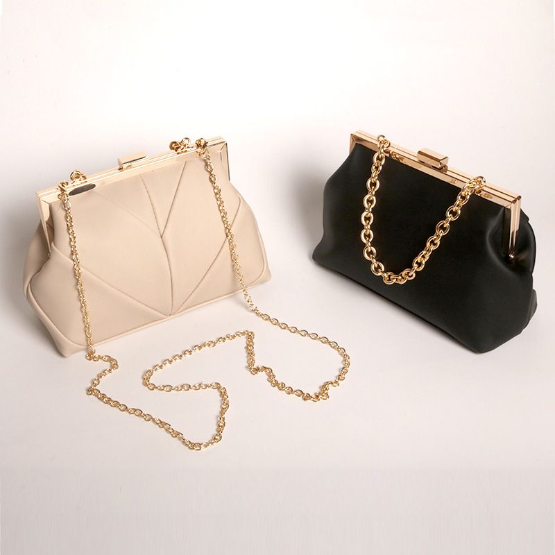 flashing metal bar lock evening bag handbag celebrity chain evening bag_autovado.com