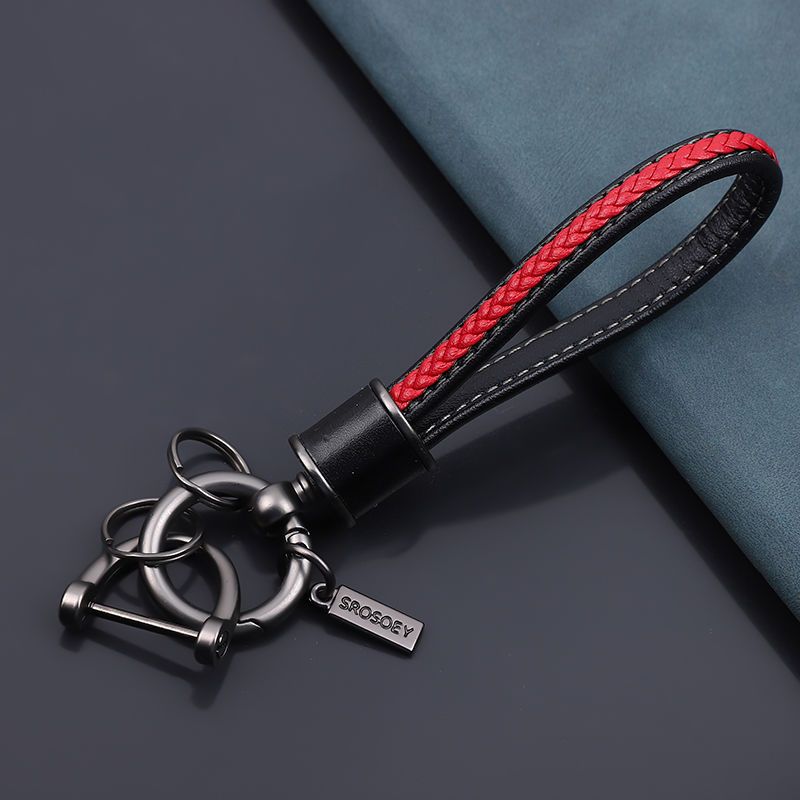 Cow Leather Keychain Internet Celebrity Little Dinosaur Pendant Cute Cartoon Car Key Chain Pendant Creative Gift For Women_autovado.com
