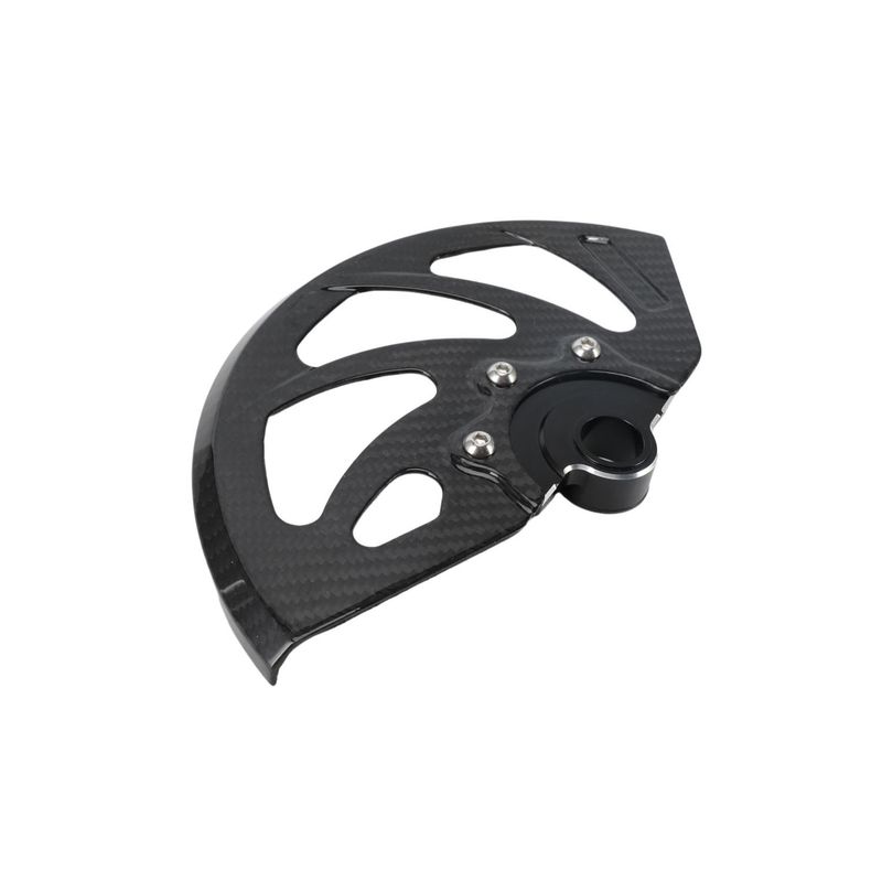 Carbon Fiber Front Disc Brake Guard For Dirt Bike & Motocross - Universal Fit Off-Road Motorcycle Accessory (30x17x7cm)_autovado.com
