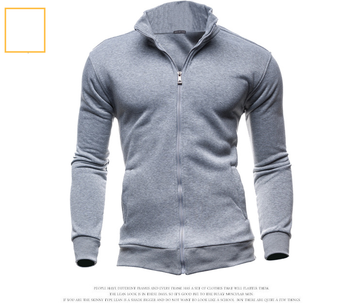 Men's Clothing wsih men's retro sweatshirt sports cardigan fleece zipper jacket_autovado.com