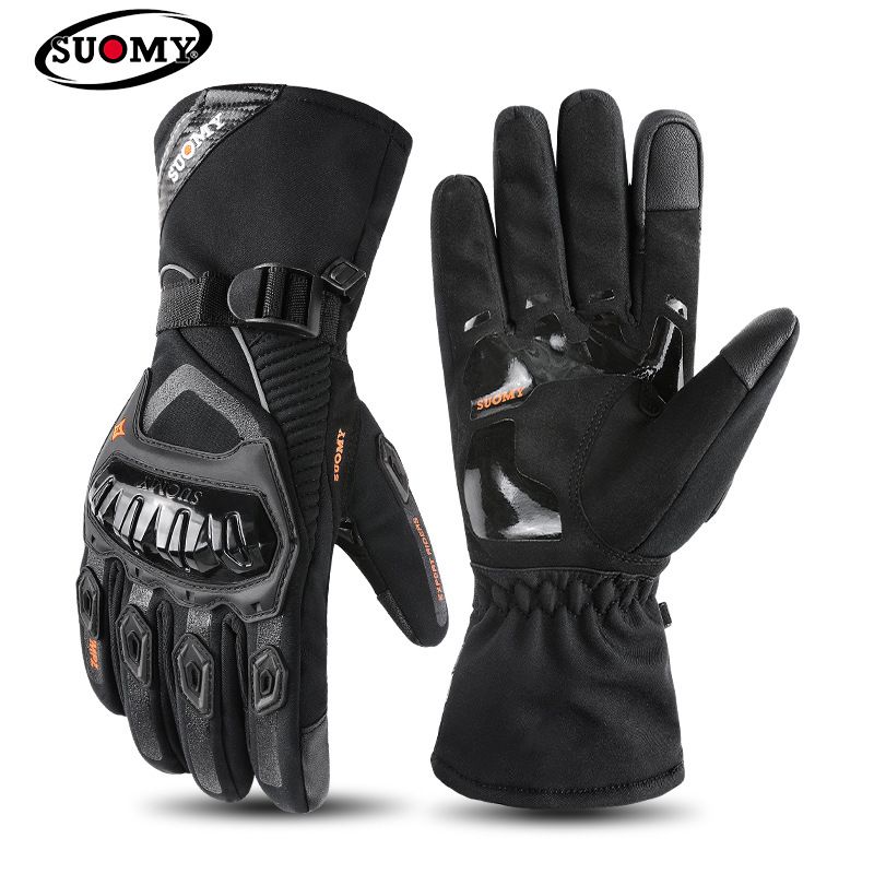 Winter Motorcycle Waterproof Warm All-Season Riding Motorbike Rider Anti-Fall Off-Road Thickened Long Gloves For Men_autovado.com