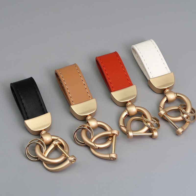 Short Pearl Gold Car Key Chain_autovado.com