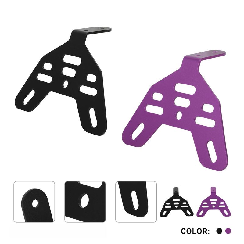 Motorcycle Rear Tail Light Bracket - High-Quality Aluminum Alloy Body Mounting Accessory For S/X Models (Black/Purple)_autovado.com