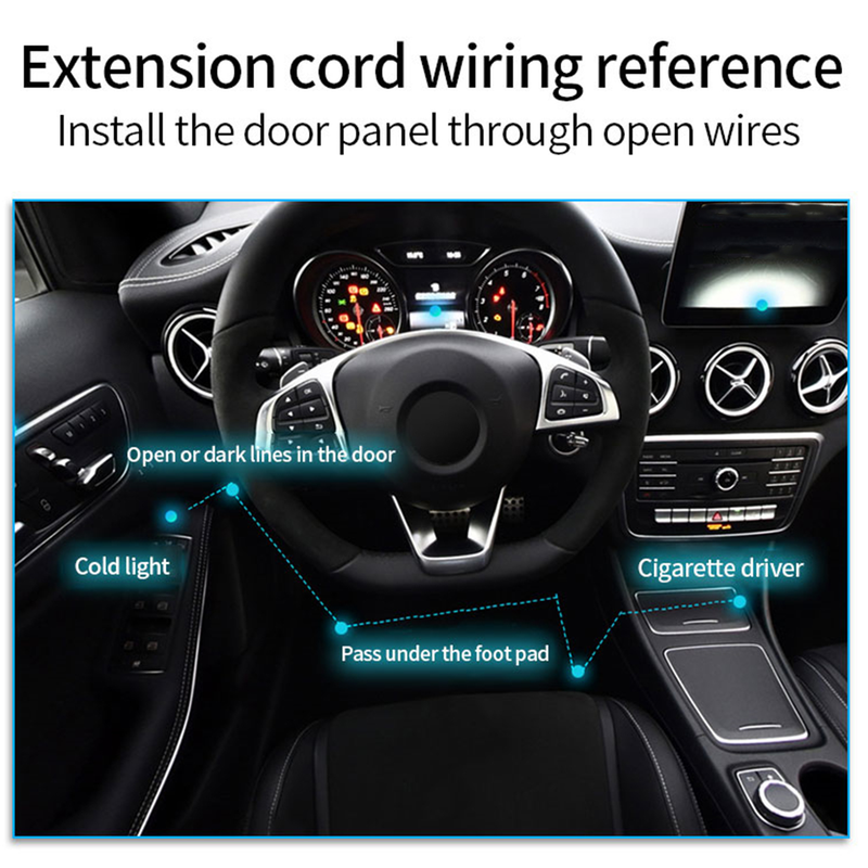 Car Ambient Light Decorative Eye-catching DIY Car Interior LED Wiring Neon Light Strip for Bike_autovado.com