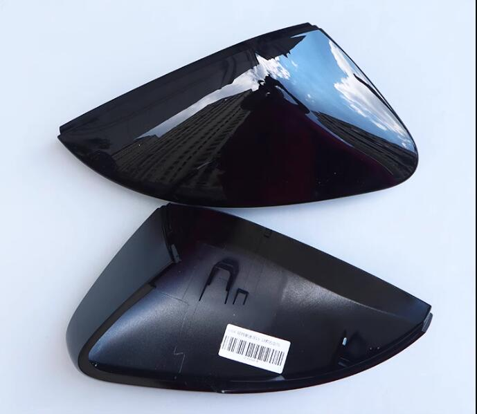 Pair Black Side Mirror Caps Cover for Skoda SuperB III 2016 2019 Auto replace door wing_autovado.com