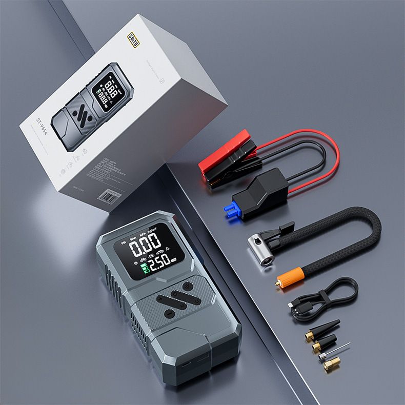 Multifunctional Portable Car Emergency Starter Power Bank All-in-One Air Pump_autovado.com