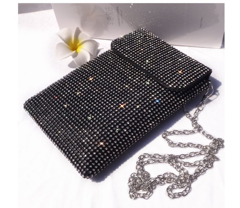 Evening Bags Diamond-encrusted Mobile Phone Bag Women's Crossbody Bag Chain Shoulder Bag Advanced Sense Vertical Evening Small Bag_autovado.com