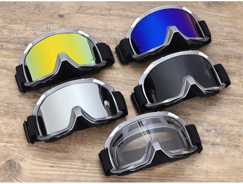 Motorcycle Goggles Off-Road Bike Windproof Sunglasses For Mountain Cycling Motocross Helmet Visor With Interchangeable Lenses_autovado.com