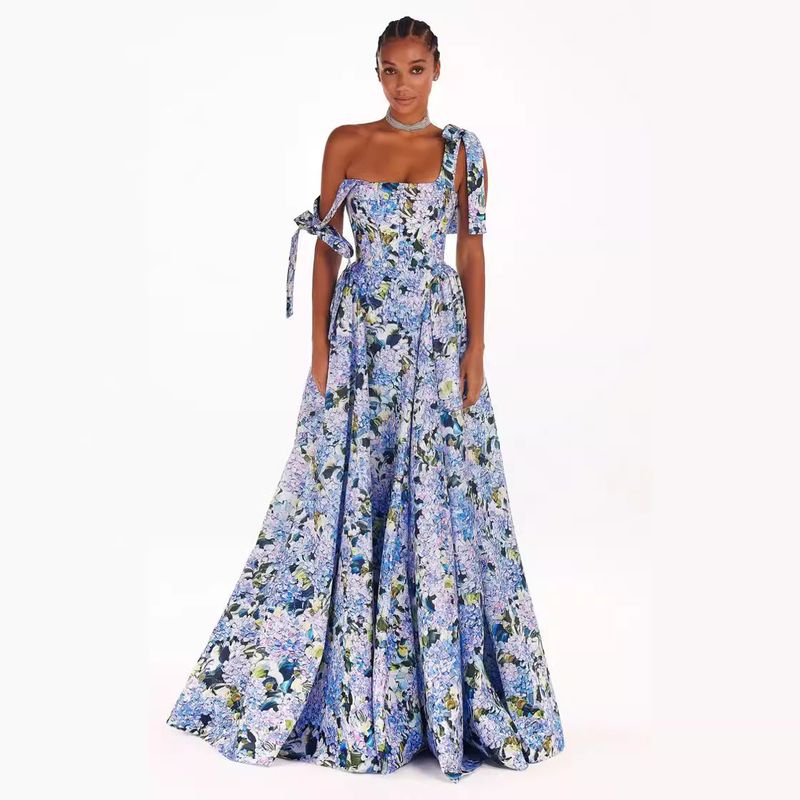 Women's Clothing off shoulder three dimensional tailoring fairy long temperament evening dress dress_autovado.com