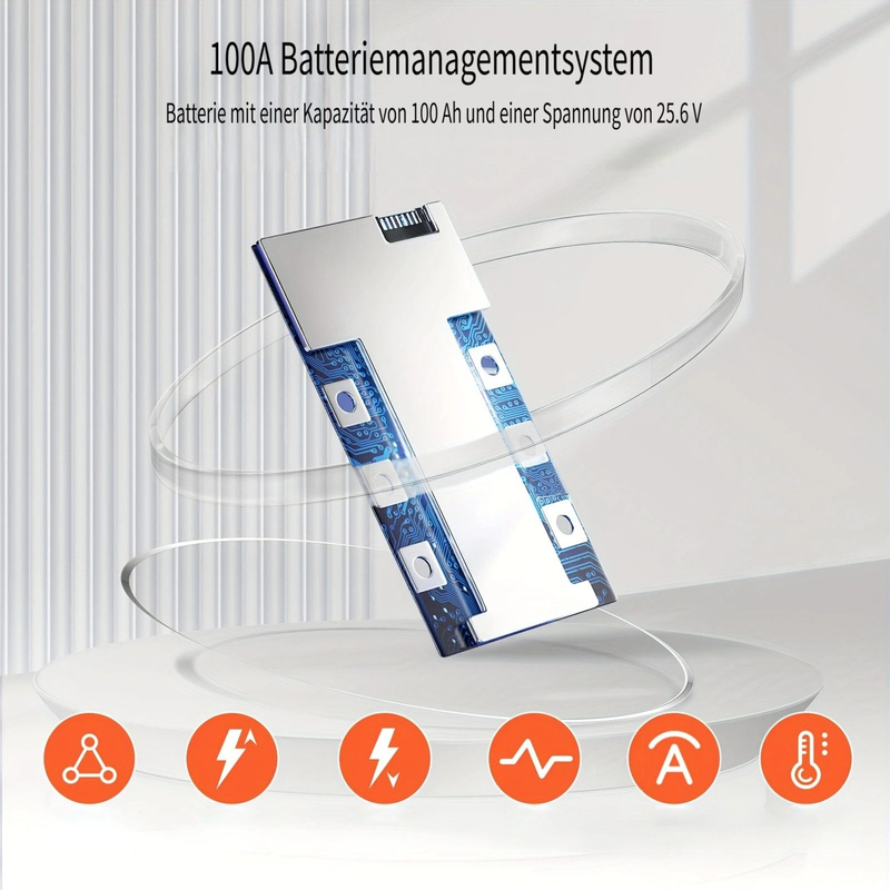 HumsiENK 24V 100Ah LiFePO4 Lithium Battery For Boat Trolling, 100A BMS Battery Pack,low Temperature Protection,solar Cells,energy Storage Power Supply_autovado.com