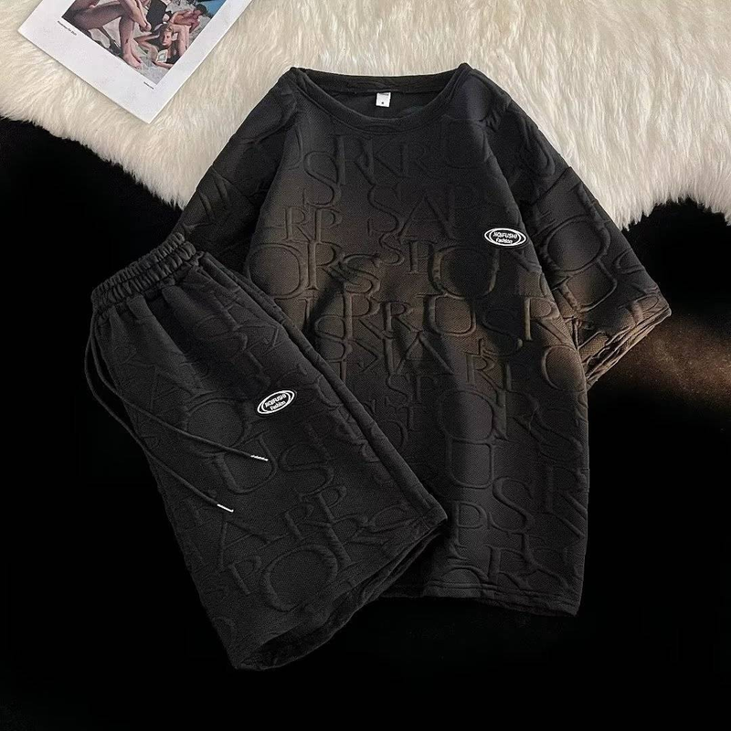 Women's Clothing Fashion Letter Sportswear Suit Women Zipper Hoodie Shorts Two-piece Set_autovado.com