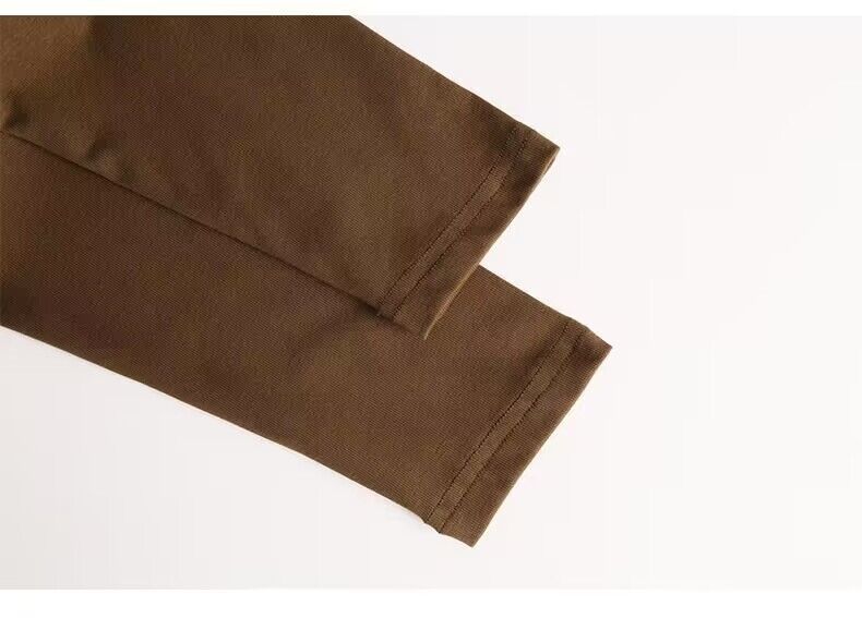 Men's Clothing Long-Sleeved Sports T-Shirt Cotton Training Suit Casual Thin Top Running Fitness Bottom_autovado.com