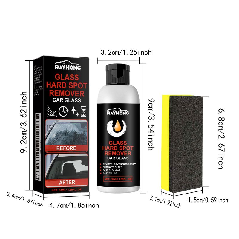 Rayhong Glass Hard Spot Remover Car Glass, Glass Cleaning Decontamination Scratch Repair Polishing Cream_autovado.com