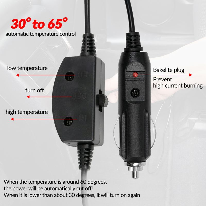 Car 2nd Row Heated Rear Seat Cover Cushion Warmer Pad 12V 24V Universal Winter Warming Heater Protector Accessories_autovado.com