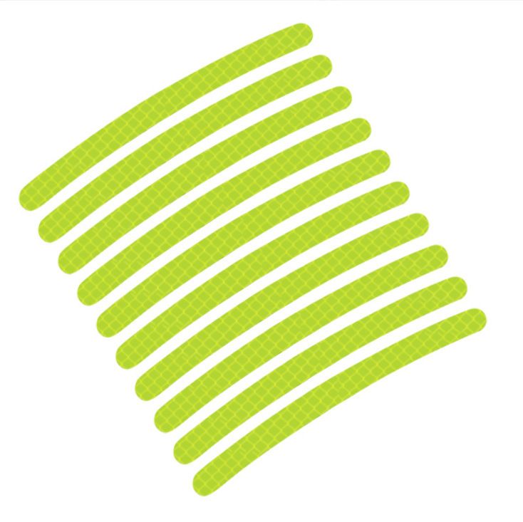 Car Wheel Hub Reflective Seven Color Laser Luminous Tire Anti-collision Sticker With Personalized Creativity, Motorcycle_autovado.com