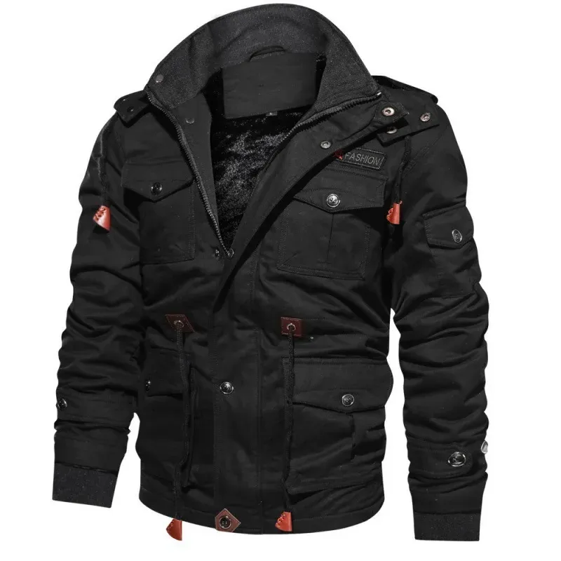 Men Winter Military Jackets Coats Multi-pocket Casual Cargo Jackets High Quality Male Cotton Winter Coats Warm Parkas Size 6XL_autovado.com