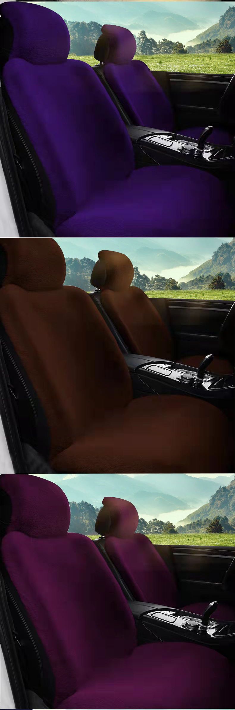 Plush Seat Cushion With Backrest Universal Seat Cushion Seat Cover_autovado.com