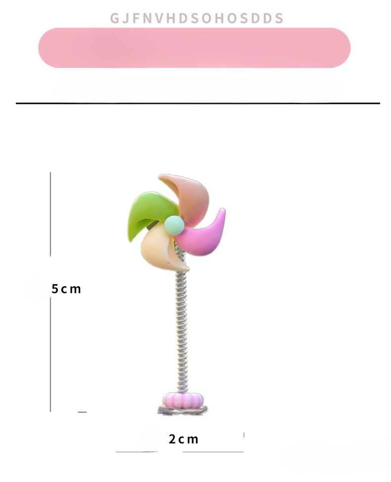 Car mounted new windmill rotating gyroscope creative decoration small ornaments, center console car interior_autovado.com