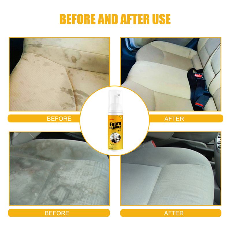 Multifunctional Foam Cleaner Car Interior Decontamination Seat Steering Wheel Cleaner_autovado.com
