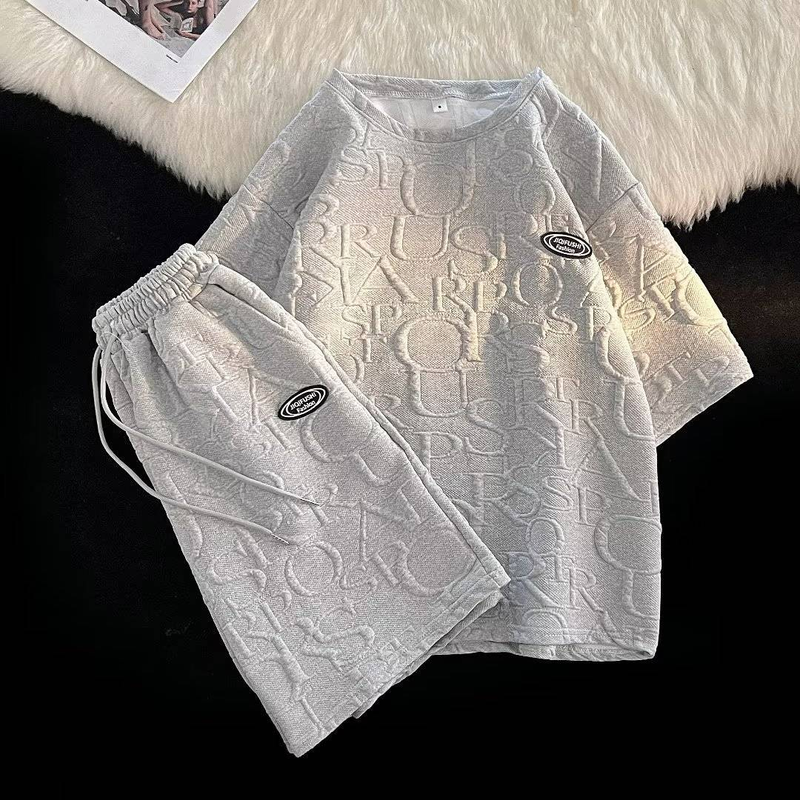 Women's Clothing Fashion Letter Sportswear Suit Women Zipper Hoodie Shorts Two-piece Set_autovado.com