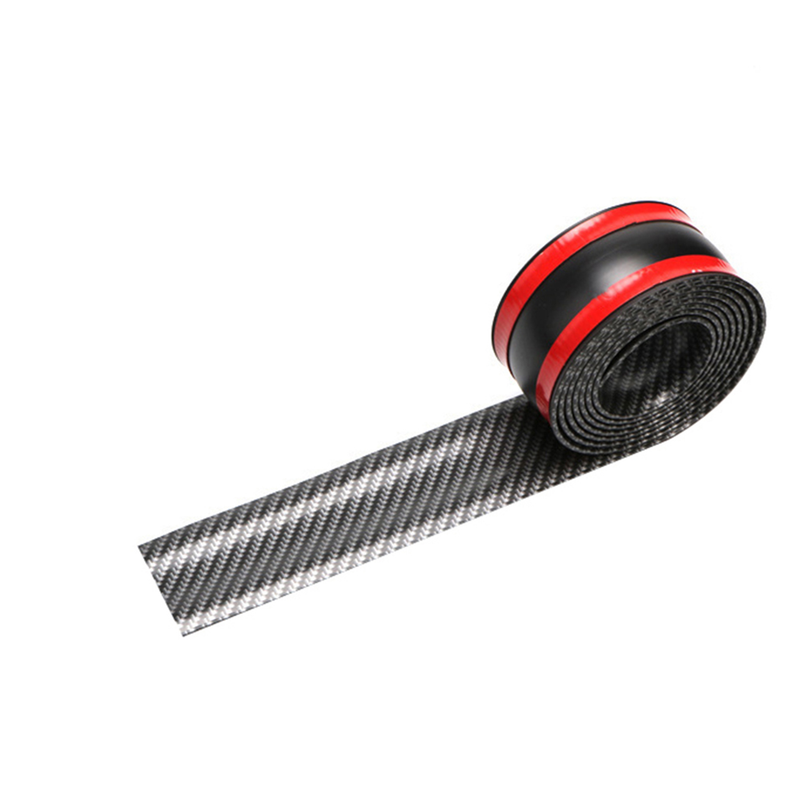 Yuanmheng Car Styling Carbon Fiber Rubber Door Sill Protector Trim Strip Decor Sticker_autovado.com