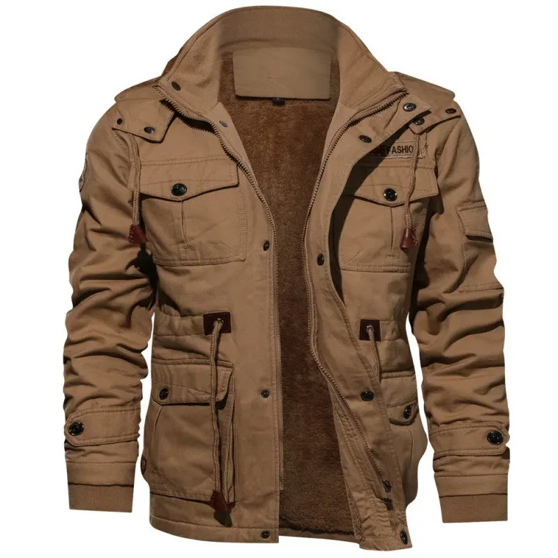 Men Winter Military Jackets Coats Multi-pocket Casual Cargo Jackets High Quality Male Cotton Winter Coats Warm Parkas Size 6XL_autovado.com