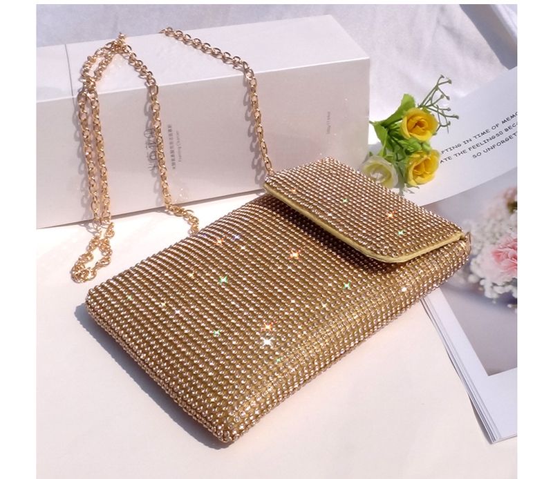 Evening Bags Diamond-encrusted Mobile Phone Bag Women's Crossbody Bag Chain Shoulder Bag Advanced Sense Vertical Evening Small Bag_autovado.com