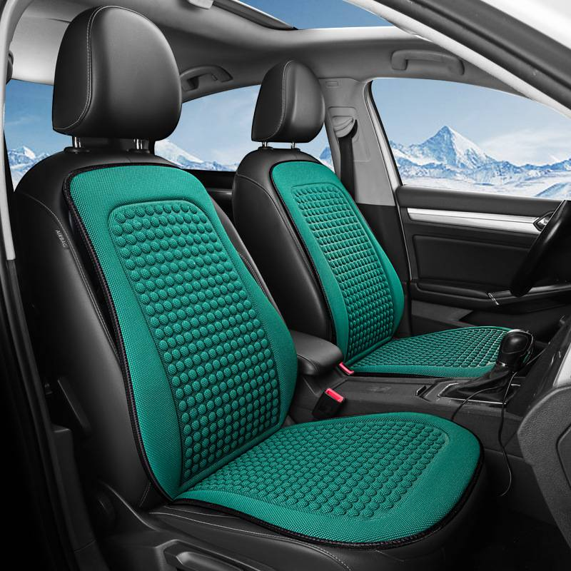 Cool silk tie-free seat cushion summer car front/co-driving single massage cushion wholesale price factory direct supply_autovado.com
