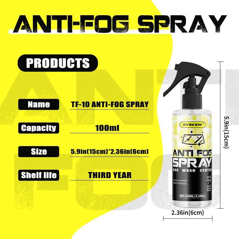 Ryekew Car Glass Front Windshield Long-Lasting Anti-Fog Rainproof Agent Waterproof Water-Repellent Cleaning Spray_autovado.com