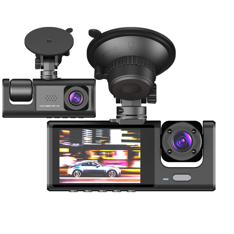Private Model 3 lens video driving recorder 2 inch screen car recorder HD night vision DASHCAM car DVR_autovado.com