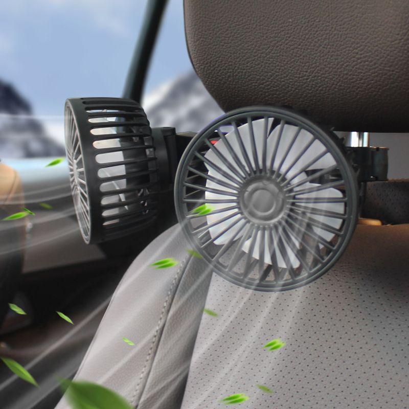 F4207 Rear Dual Head Fan USB Car Vehicle Use_autovado.com