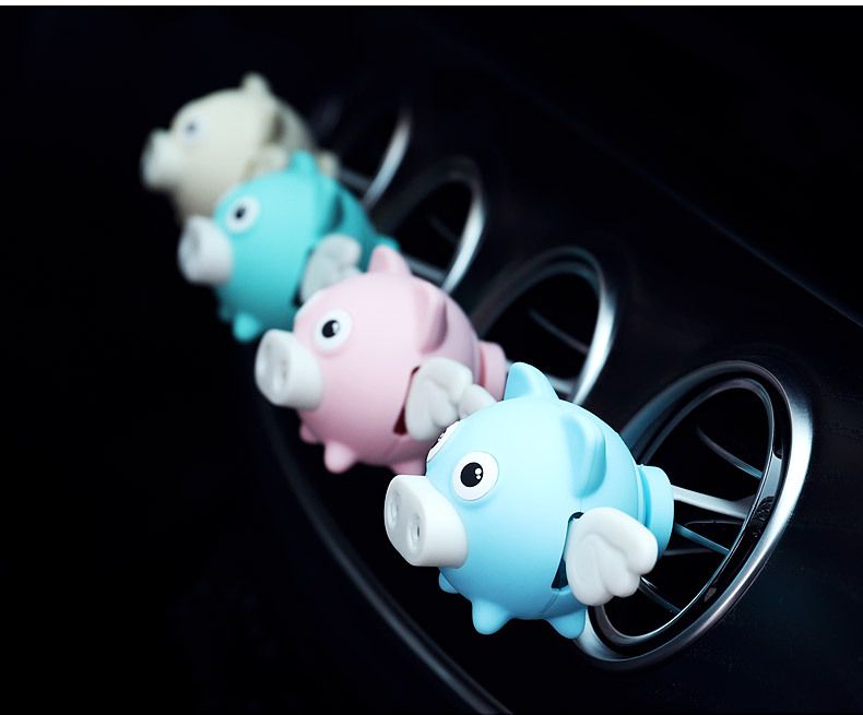 New Perfume Flying Pig Air Outlet Perfume Flying Pig Creative Perfume Car Air Outlet Fragrance Car Cartoon Piglet Accessories_autovado.com