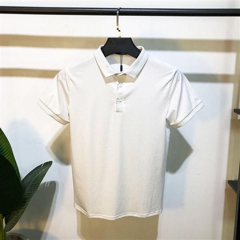 Men's clothing Summer short-sleeved polo shirt for young men, half-sleeved T-shirt, trendy brand, slim lapel, casual all-match T-shirt,new_autovado.com