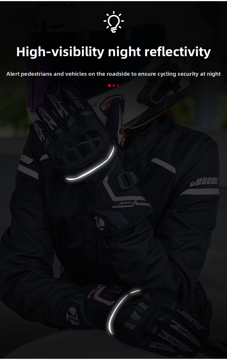 JCCA Winter Riding Anti-Fall Gloves For Men And Women Waterproof Windproof Fleece-Lined Cold-Proof Motorcycle Protective_autovado.com
