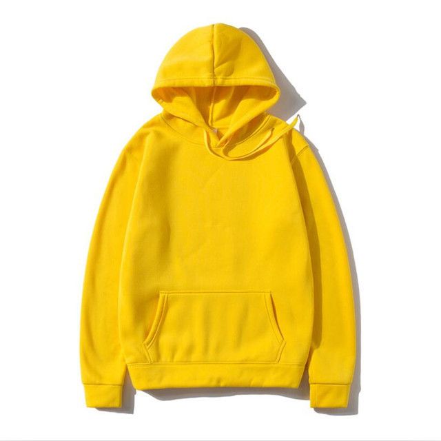 Men's Clothing heavy large size solid color hooded sweatshirt hoodie sweatshirt _autovado.com