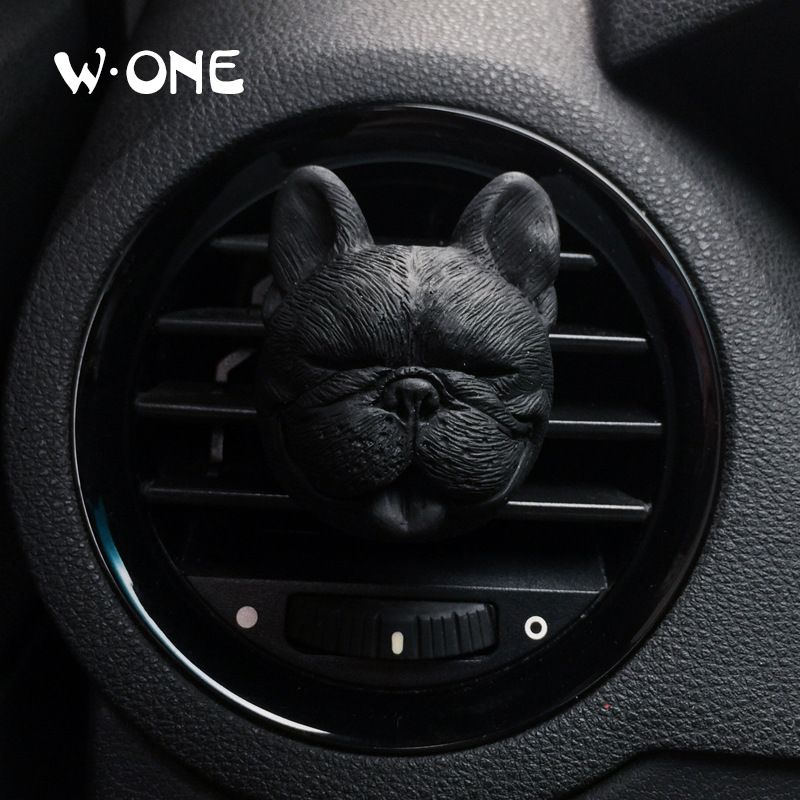 New Car Perfume Car Air Outlet Clip Fragrance Expander Stone Dog Head Fighter Dog Car Interior Decoration Fragrance Accessories_autovado.com