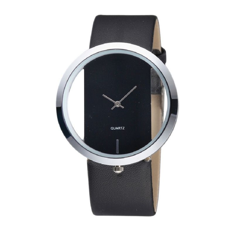 Simple Transparent Women's Watch Creative Hollow Couple Watch Belt Women's Watch Fashionable Unisex Watch_autovado.com