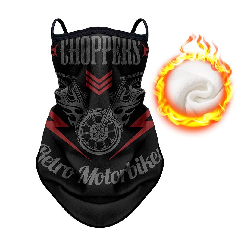 Winter Motorcycle Fleece-Lined Riding Mask Outdoor Bicycle Mountaineering Cold-Proof Ear-Hanging Triangle Scarf_autovado.com
