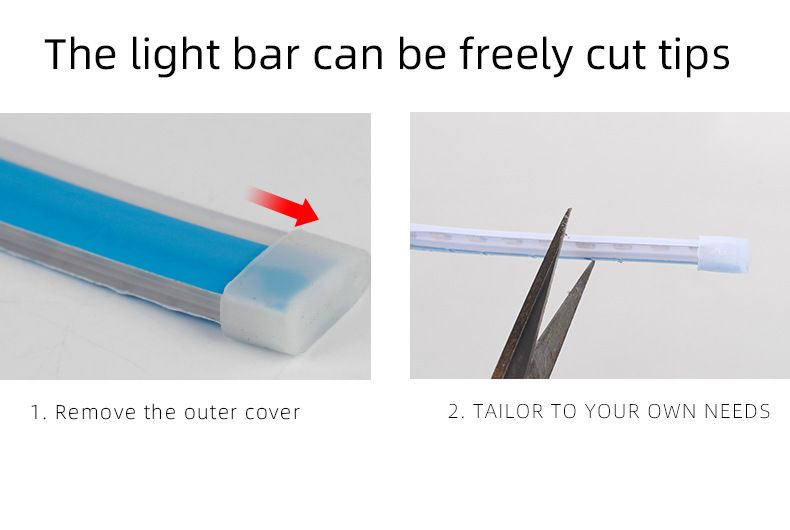 24V Dedicated Car Daytime Running Ultra-Thin Guide Strip Car-Specific White-Yellow Dual-Color Flowing Turn Signal Light_autovado.com