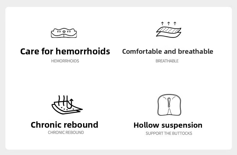 Memory Seat Tailspine Decompression Foam Car Massage Lumbar Spine Orthopedic Breathable Cushion_autovado.com