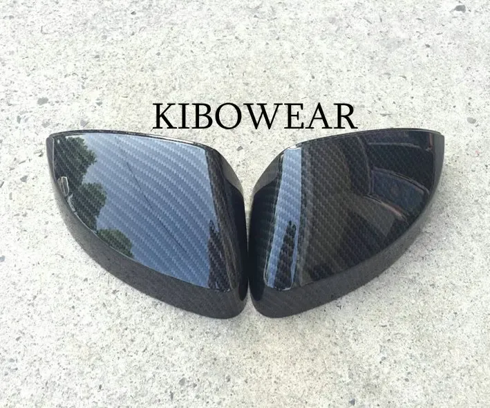 Pair for Auto A3 S3 8V Side Wing Mirror Covers Caps (Carbon Look) Replace 2015 2016 2017 2018 2013 2014 2019_autovado.com