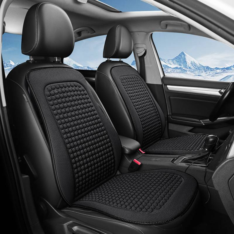 Cool silk tie-free seat cushion summer car front/co-driving single massage cushion wholesale price factory direct supply_autovado.com