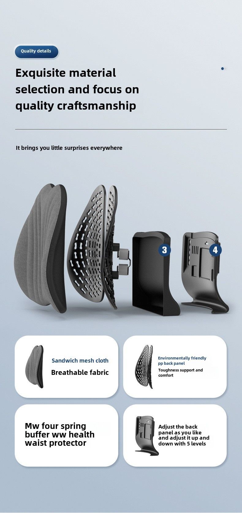 Car waist support waist support office cushion back cushion car cushion ergonomic design waist cushion waist pillow_autovado.com