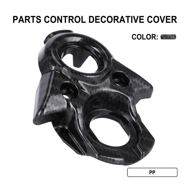 Carbon Fiber Pattern Motorcycle Dash Panel Cover - Universal Fit For Off-Road E-Bikes & Motorcycles (12x10x3cm)_autovado.com