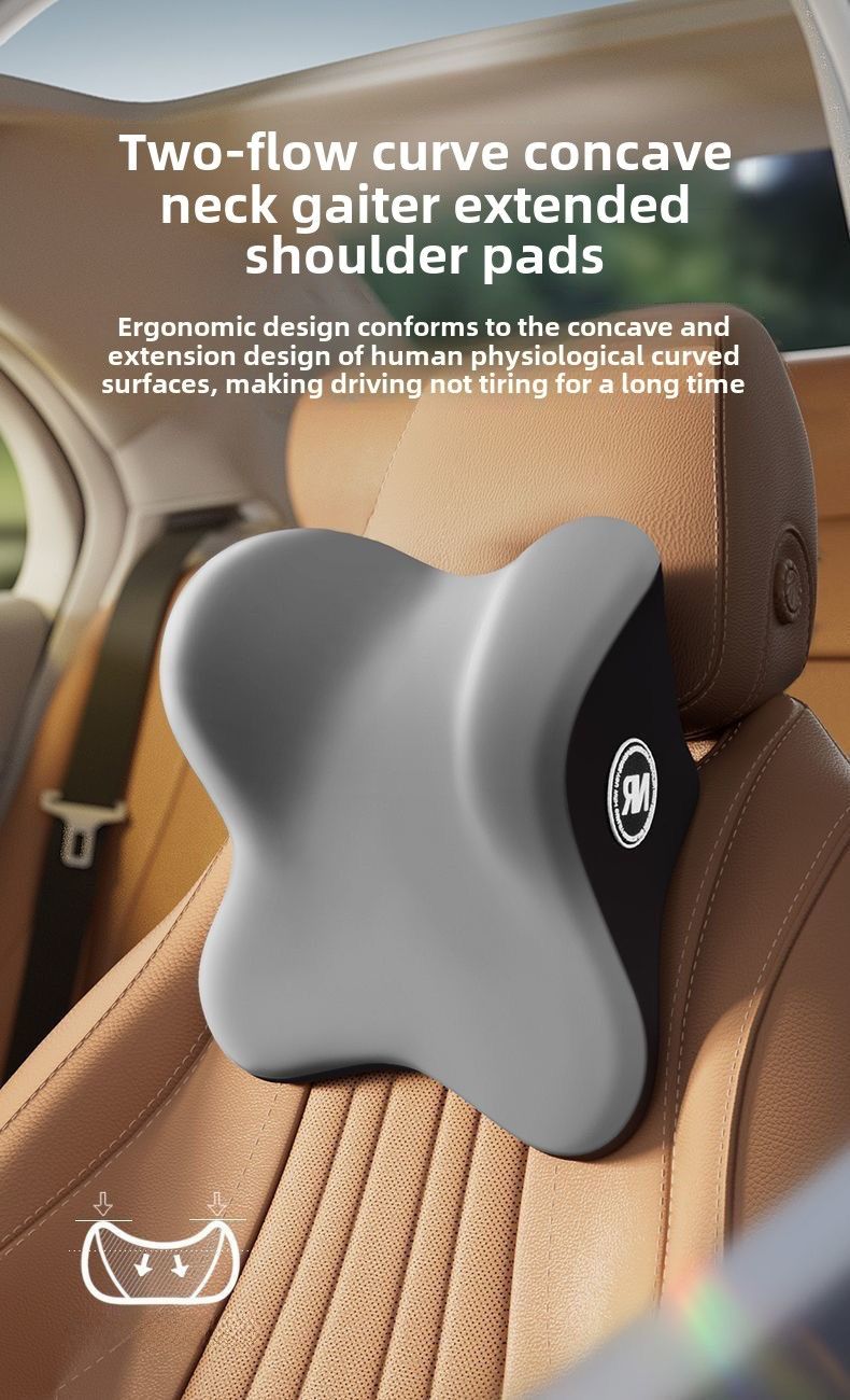 Car headrest lumbar support car neck pillow lumbar support seat integrated cushion back cushion car lumbar support seat suit_autovado.com