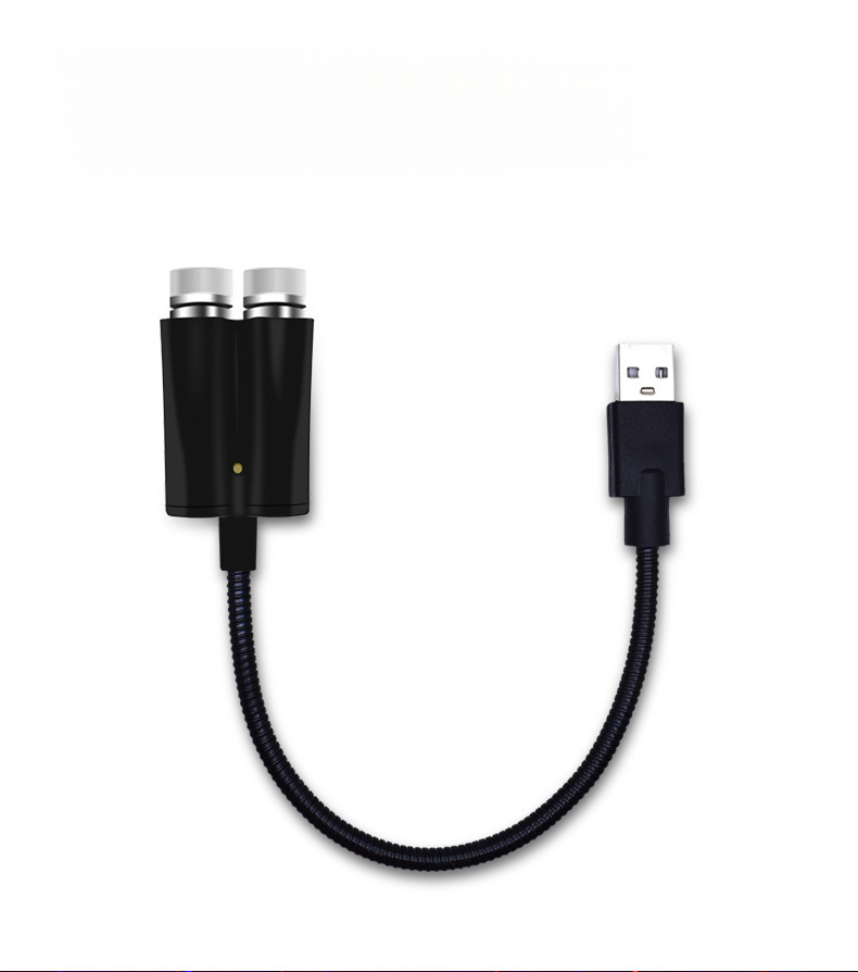 Dual color starry sky USB ambient interior projection light, car roof full of stars, laser rhythm light_autovado.com