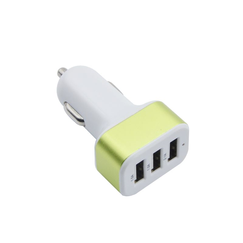 1A 3USB Square With Aluminum Alloy Mobile Phone Charger, Car Charger_autovado.com