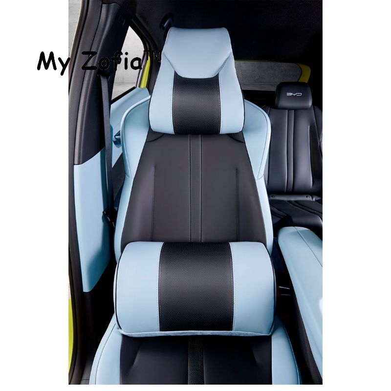 For BYD Dolphin Mini Seagull 2024 2025 2026 Car Leather Headret Pillow Cuhion Breathable Seat Head Neck Pad_autovado.com